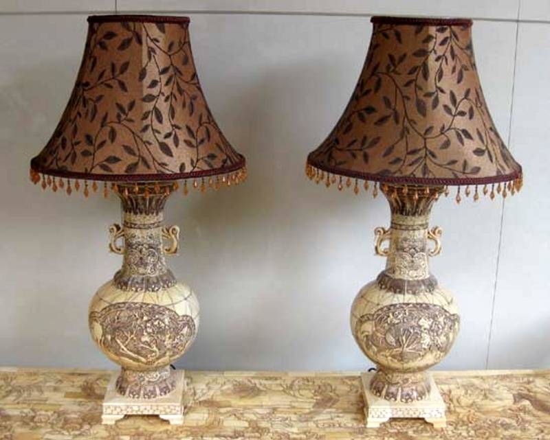 bone Lamps carving