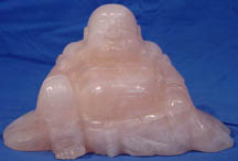 ROSEQUARTZ SITTING BUDDHA (HJ038R)
THIS BUDDHA IS MADE OF REAL ROSE QUARTZ. ROSE QUARTZ IN CHINA IS ONE OF THE MOST DESIRABLE VARIETIES OF QUARTZ. THE PINK TO ROSE RED COLOR IS COMPLETELY UNIQUE, UNLIKE ANY OTHER PINK MINERAL SPECIES. THEREFORE, IT IS VERY SPECIAL AND PRECIOUS. THIS BUDDHA IS IN PINK AND IS 100 % NATURAL COLOR. WE ADOPTED THE BEST QUALITY OF STONE TO CARVE THIS BUDDHA. IN THE ANCIENT EAST, IT REPRESENTS GOOD LUCK AND FORTUNE. SO THIS BUDDHA WILL BLESS YOU AND BRING YOU WITH GOOD LUCK AND PROSPERITY. 
SIZE: LENGTH: 12 in X HEIGHT: 8 in X WIDTH: 6 in.
Price = $ 180.00 + shipping